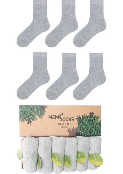 Mem Socks 6'Lı Unisex Bambu Çocuk Soket Çorap Özel Kutulu