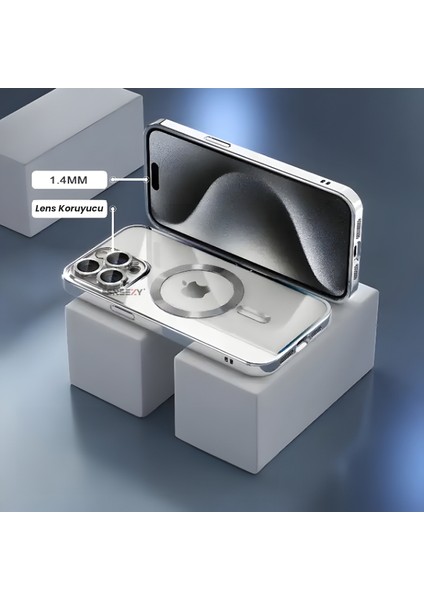 Iphone 11 Ile Uyumlu Reflect Line Magsafe Uyumlu Ince Tasarım Kapak