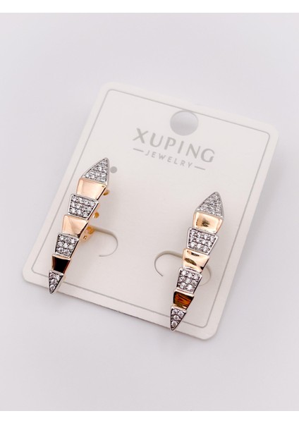 Özel Seri Küpe Taşlı Modern Yılan Küpe