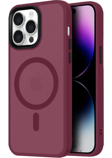 Iphone 14 Pro Max Ile Uyumlu Magnetic Matte Prism Kapak