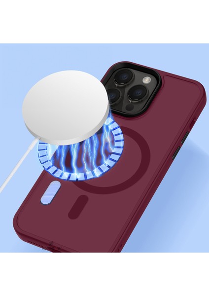Iphone 14 Pro Max Ile Uyumlu Magnetic Matte Prism Kapak