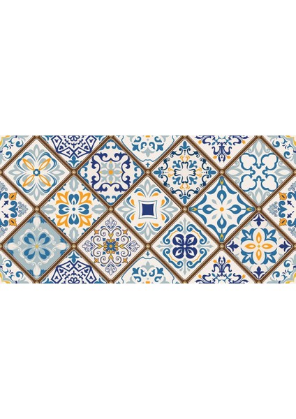 Yer Kaplama Zemin Kaplama Folyosu 65X130 cm Ottoman Motif modelleri