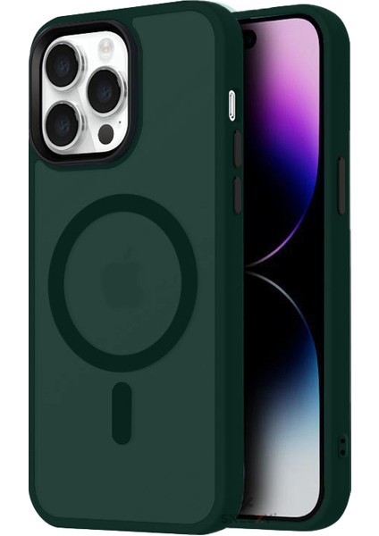 Iphone 14 Pro Ile Uyumlu Magnetic Matte Prism Kapak