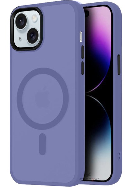 Iphone 13 Ile Uyumlu Magnetic Matte Prism Kapak