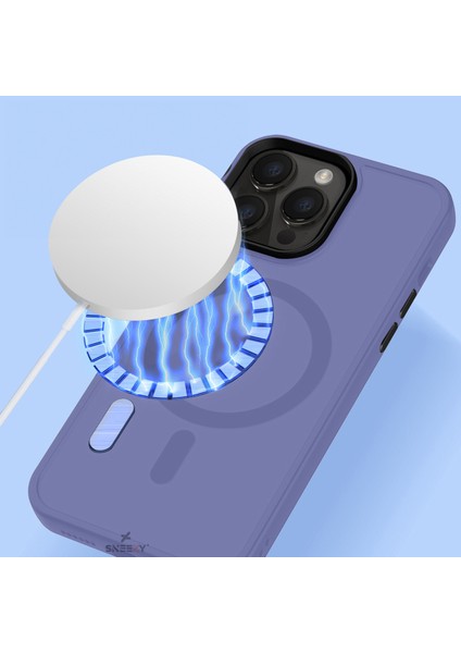Iphone 13 Ile Uyumlu Magnetic Matte Prism Kapak