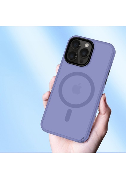 Iphone 13 Ile Uyumlu Magnetic Matte Prism Kapak