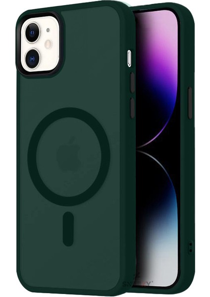 Iphone 11 Ile Uyumlu Magnetic Matte Prism Kapak