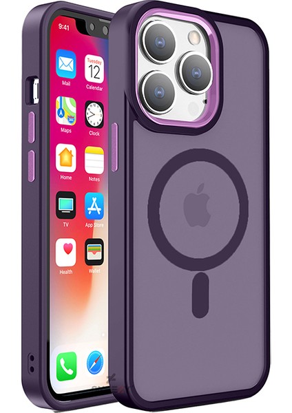 Iphone 11 Ile Uyumlu Magnetic Matte Prism Kapak
