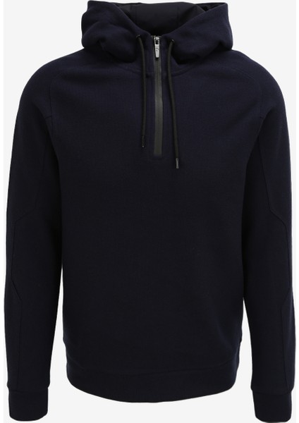 Kapüşon Yaka Düz Lacivert Erkek Sweatshırt FC3WM-SWT326