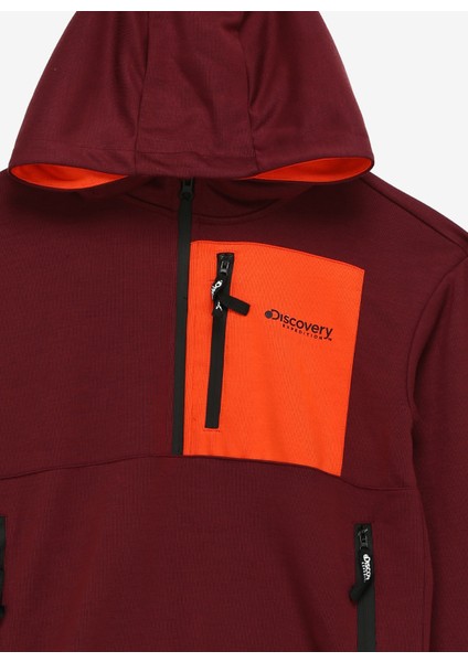 Mürdüm Erkek Çocuk Kapüşonlu Oversize Sweatshirt D3WB-SWT13