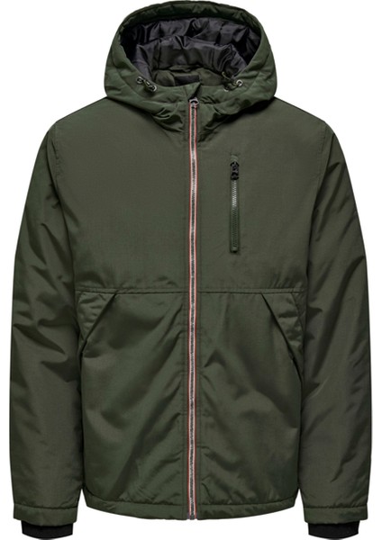 Haki Erkek Mont 22025214_ONSJAYDEN Hood Jacket Otw