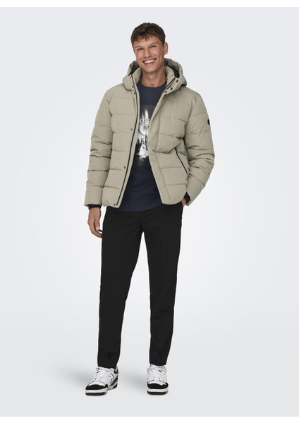 Açık Kahve Erkek Mont 22019598_ONSCAYSON Puffa Otw fiyatları
