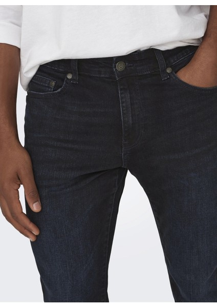 Yüksek Bel Dar Erkek Denim Pantolon 22026921_ONSLOOM Slım Blue Black 69 fırsatları