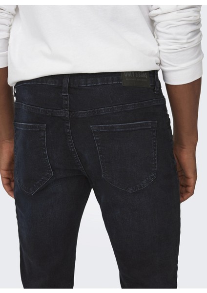 Yüksek Bel Dar Erkek Denim Pantolon 22026921_ONSLOOM Slım Blue Black 69 indirimleri