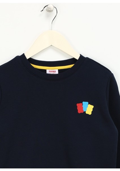 Kabartma Erkek Çocuk Lacivert Sweatshırt HRBTXT300 Haribo Çocuk Sweatshirt fırsatları