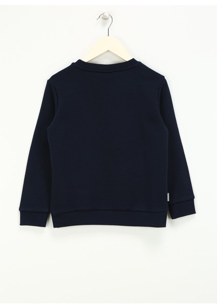 Baskılı Erkek Çocuk Lacivert Sweatshırt HRBTXT301 Haribo Çocuk Sweatshirt modelleri