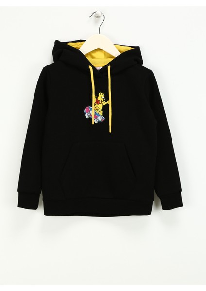Işlemeli Erkek Çocuk Siyah Sweatshırt HRBTXT317 Haribo Hoodie Çocuk Sweat fiyatları