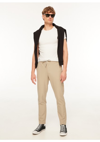 Gmg Fırenze Normal Bel Normal Paça Slim Fit Bej Erkek Pantolon GU23MFW01011