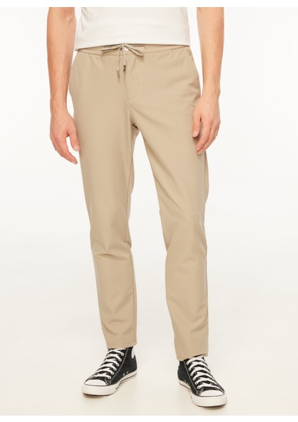 Gmg Fırenze Normal Bel Normal Paça Slim Fit Bej Erkek Pantolon GU23MFW01011