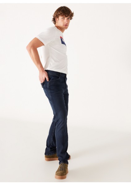 Normal Bel Regular Fit Erkek Denim Pantolon W17TMI299 River Jean Pantolon fırsatları