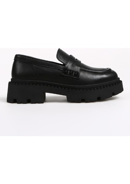 Siyah Kadın Loafer 32650 Zn