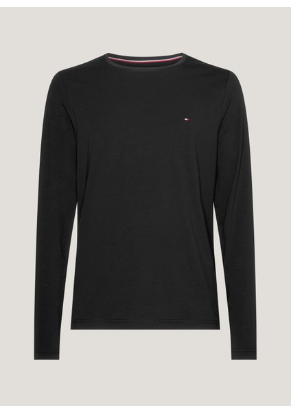 Bisiklet Yaka Siyah Erkek T-Shirt Mw0Mw10804Bds