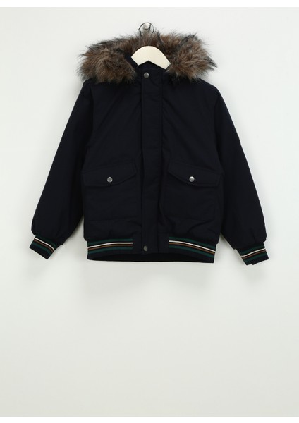 Lacivert Erkek Çocuk Mont Nkmmıller Bomber Jacket