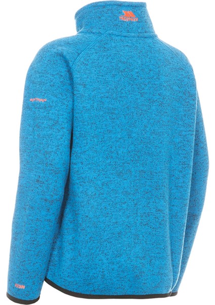 Düz Mavi Erkek Çocuk Polar Üst Marıo - Male Fleece AT300