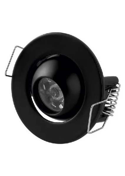 1,5W Power LED Ufo Spot Siyah Kasa (Günışığı)