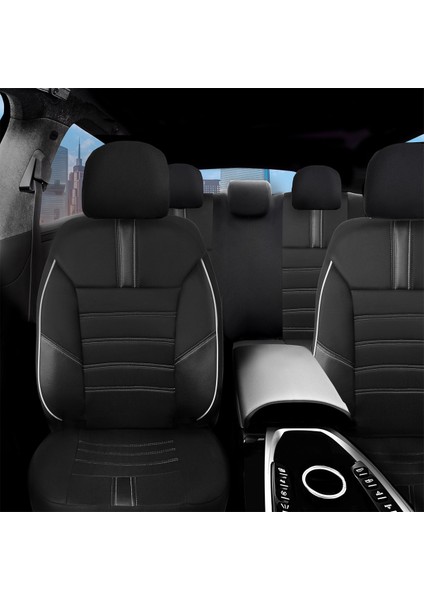 Renault Megane 2 Hb Uyumlu Özel Tasarım Oto Koltuk Kılıfı Seti Star B