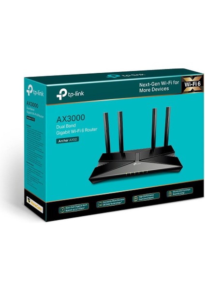 Archer AX50 AX3000 Dual G.bıt Wıfı6 Router