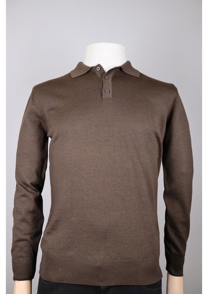 234500106 Nehir Basıc Polo Triko Kahve