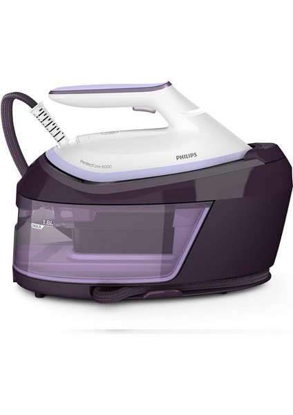 Perfectcare PSG6024/30 Buhar Kazanlı Ütü, Optimaltemp, 1.8l Su Haznesi, 130G/DK Sürekli Buhar, 500G Şok Buhar, 6.5 Bar Basınç