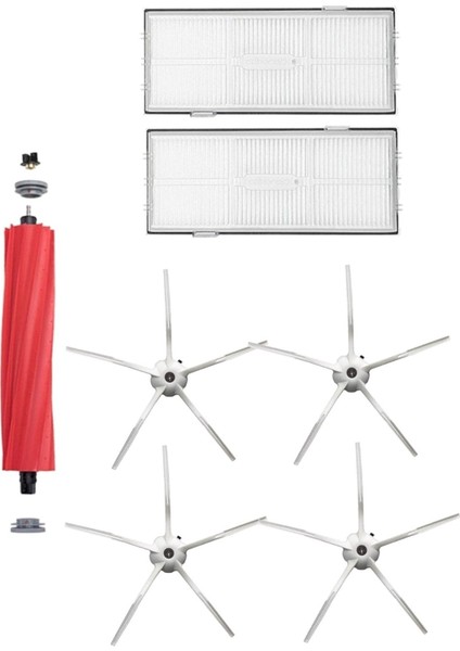 Roborock S7/S7 Max,S7 Plus,S7 Maxv Plus,Roborock S7 Pro Ultra,Hepa Filtre,Fırça Yedek Aksesuar 7 Li Set