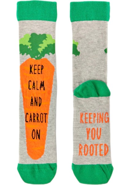 Havuç Desenli Pamuklu Unısex Soket Çorap fiyatları