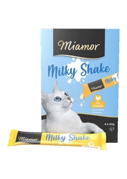 Milky Shake Tavuklu Sıvı Kedi Ödül Maması 4 Adet 20 gr - Tazemama Express