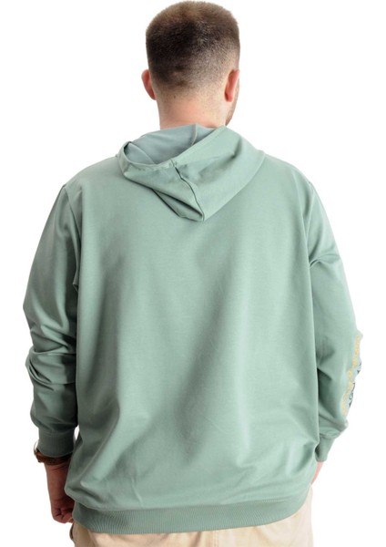 Büyük Beden Erkek Sweat Fermuarlı Mıstıka 23166 Çağla fırsatları