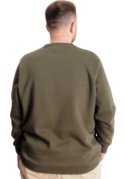 Büyük Beden Erkek Sweat Bisyaka Do It Yourself 23168 Haki fırsatları