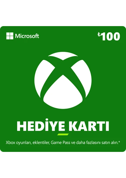 Xbox Live Hediye Kartı 100 TL