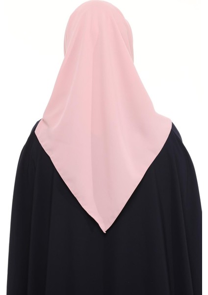 Kadın Medine Ipeği Eşarp Lüks Başörtüsü - Koyu Pembe
