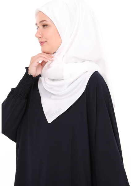 Kadın Saten Krep Düz Parlak Abiye Eşarp - Açık Ekru modelleri