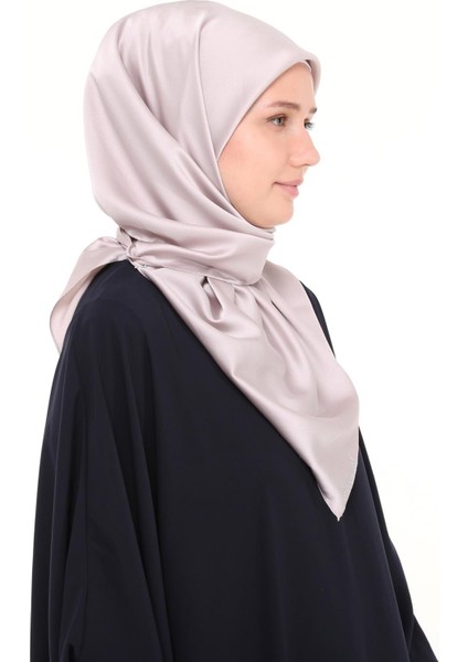 Kadın Saten Krep Düz Parlak Abiye Eşarp - Açık Vizon fiyatları