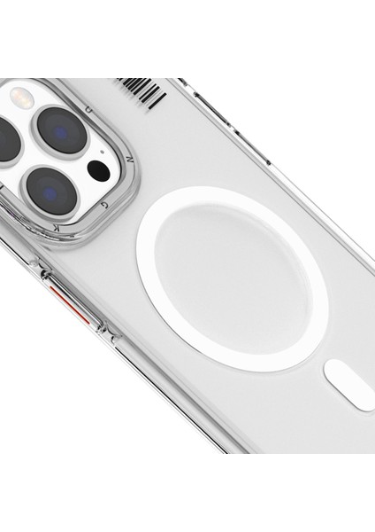 iPhone 15 Pro Uyumlu Kılıf Magsafe Şarj Özellikli Şeffaf Youngkit Crystal Shield Seri Kapak Şeffaf