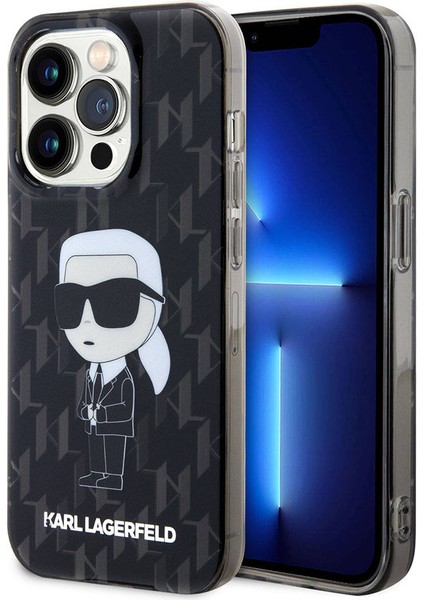 iPhone 15 Pro Max Uyumlu Kılıf Iml Ikonik Monogram Orjinal Lisanslı Kapak Siyah fiyatları