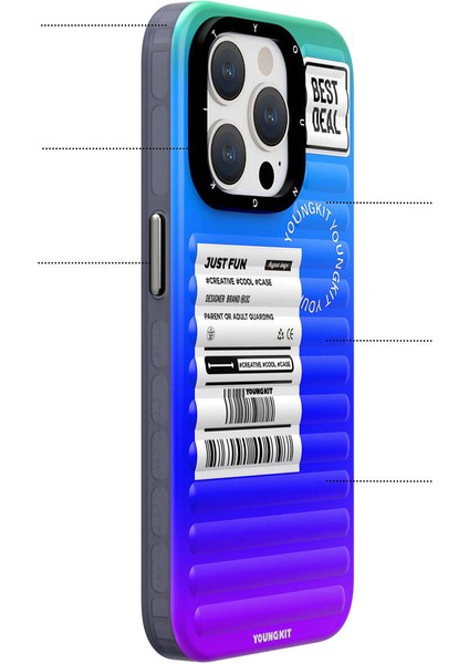 iPhone 15 Uyumlu Kılıf Youngkit The Secret Color Serisi Kapak Mor fiyatları