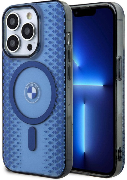 iPhone 15 Pro Max Kılıf Bmw Magsafe Şarj Özellikli Transparan Iml Signature Orjinal Lisanslı Mavi fiyatları