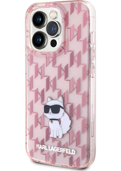 iPhone 15 Pro Uyumlu Kılıf Iml C Monogram Orjinal Lisanslı Kapak Pembe modelleri