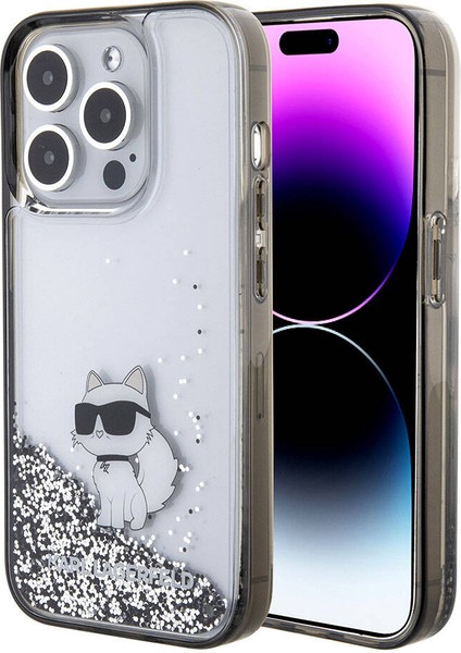 iPhone 15 Pro Uyumlu Kılıf Choupette Sıvılı Glitter Orjinal Lisanslı Kapak Şeffaf fiyatları