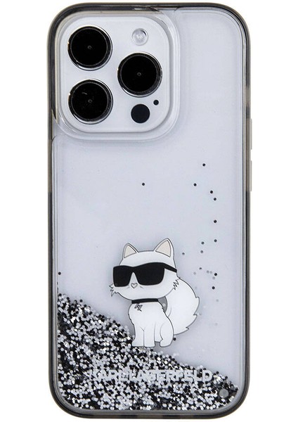 iPhone 15 Pro Uyumlu Kılıf Choupette Sıvılı Glitter Orjinal Lisanslı Kapak Şeffaf fırsatları