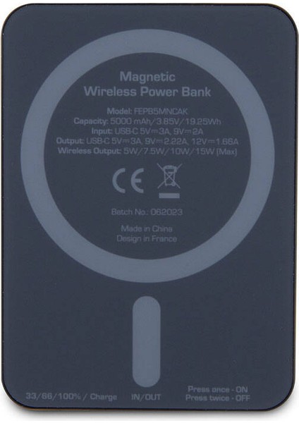 Orjinal Lisanslı Powerbank 5000 Mah LED Işıklı Göstergeli Magsafe Magnetik Siyah fırsatları